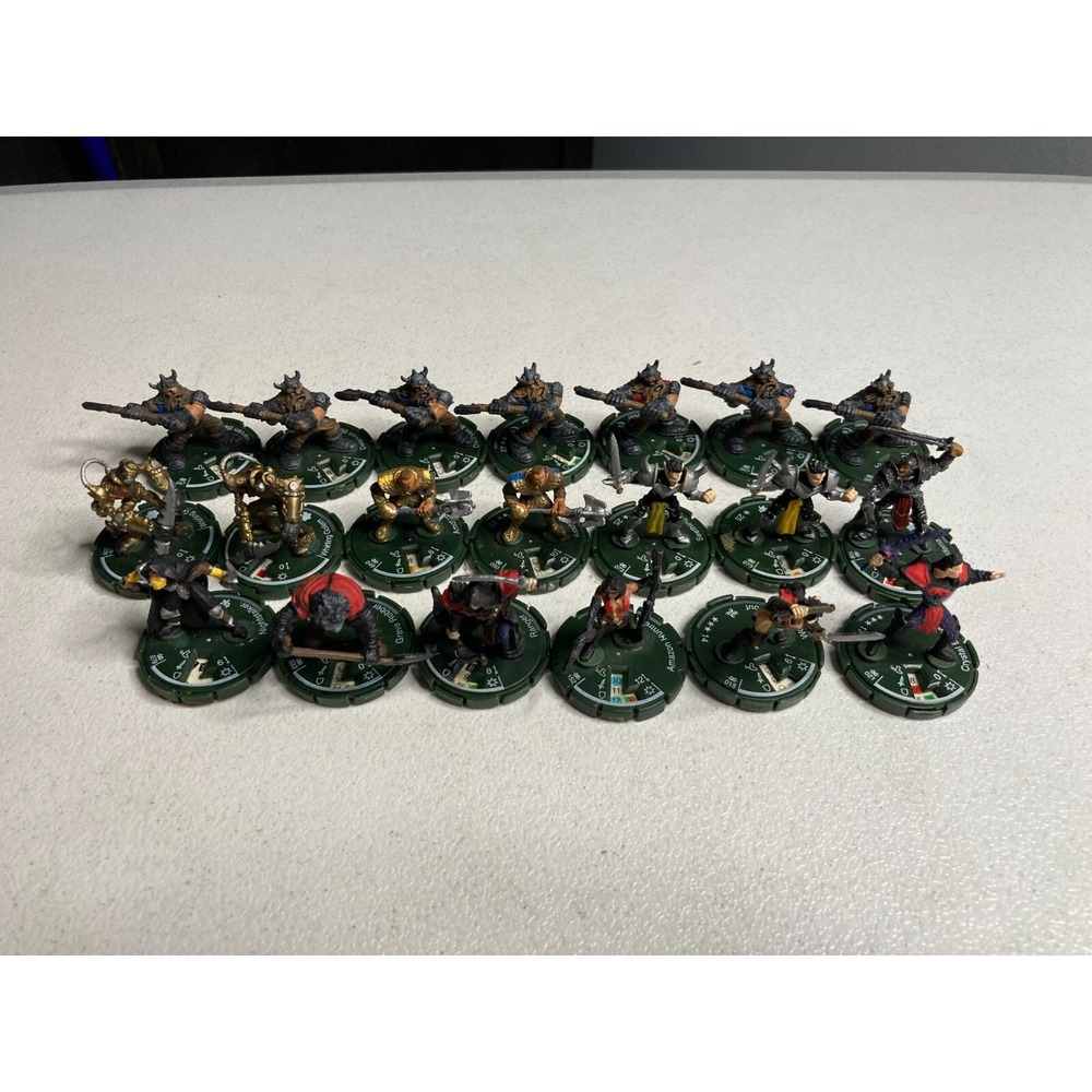 Mage Knights Miniature Lot of 20 MKR Wizkids RPG Amazon Huntress Blademaster